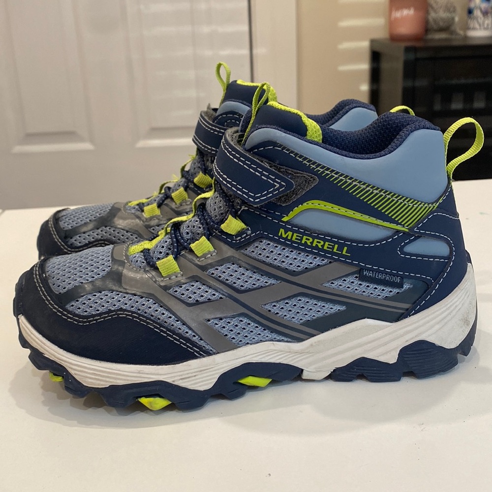 Waterproof Merrel kids hiking sneakers - worn once!